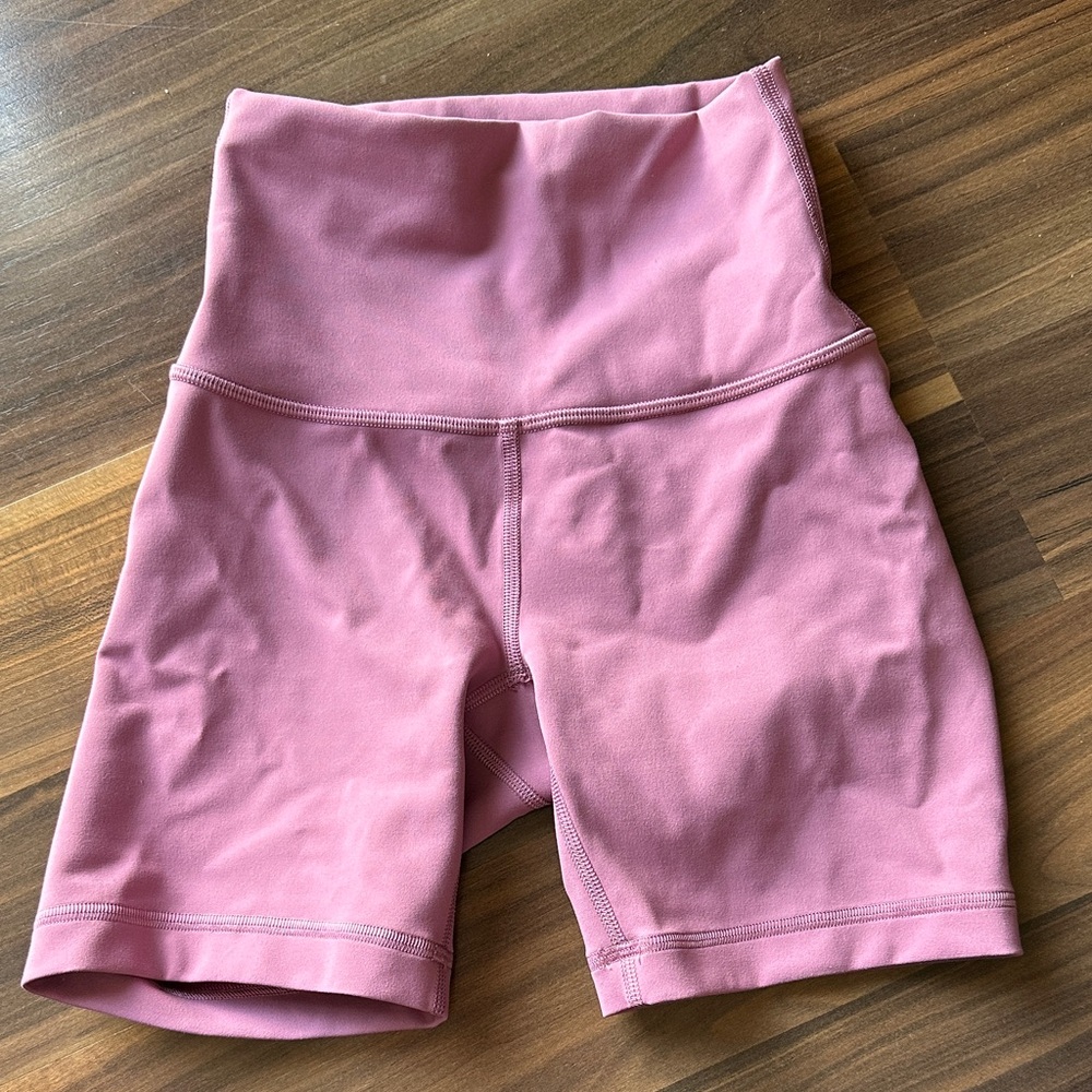Lululemon Size 0 High-Waist Pink Women’s Active Shorts